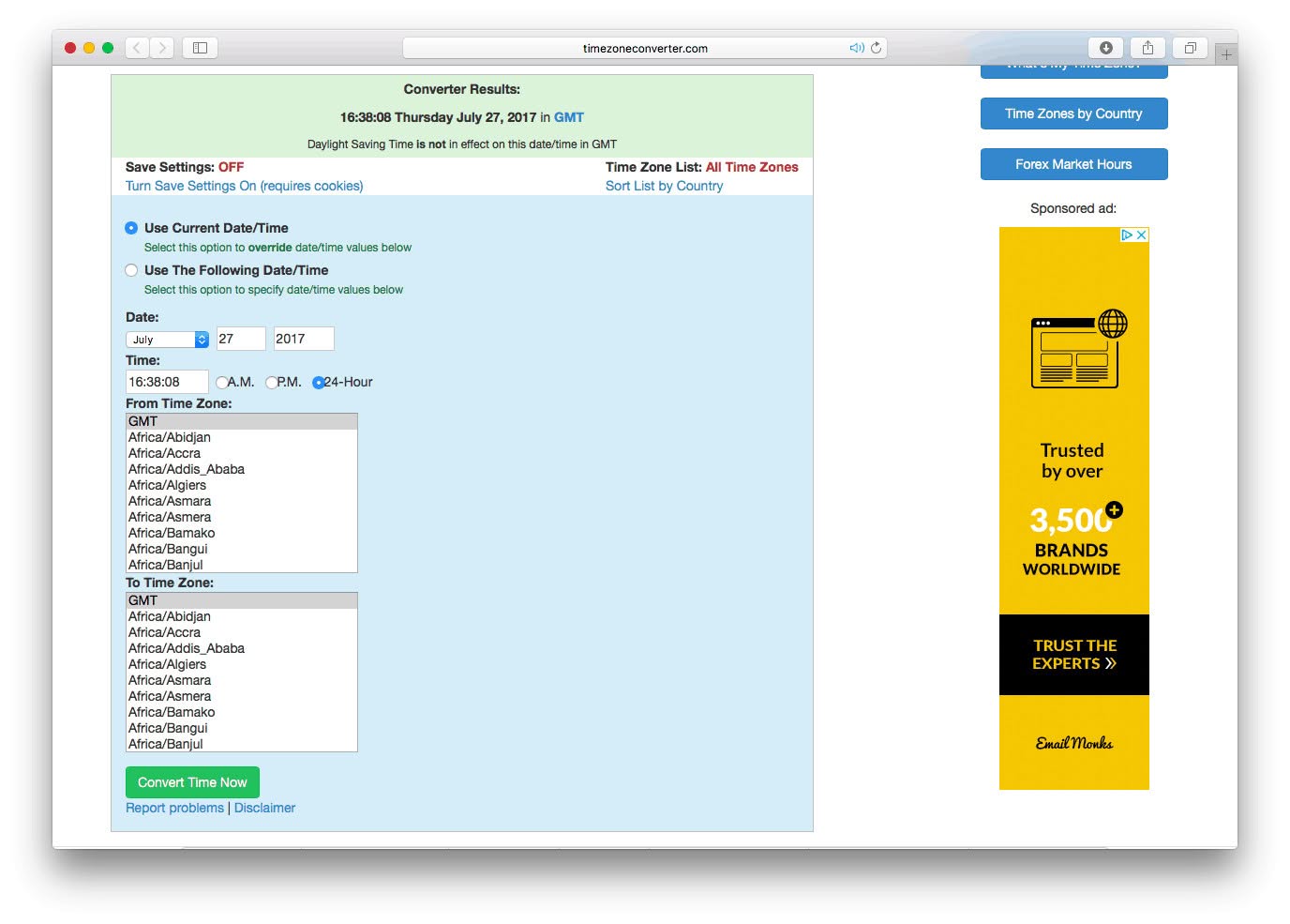 Time Zone Converter
