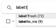 Press G L and type "Trash"