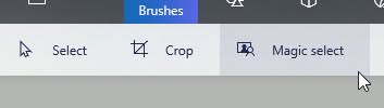 Click "Magic select" in Paint 3D