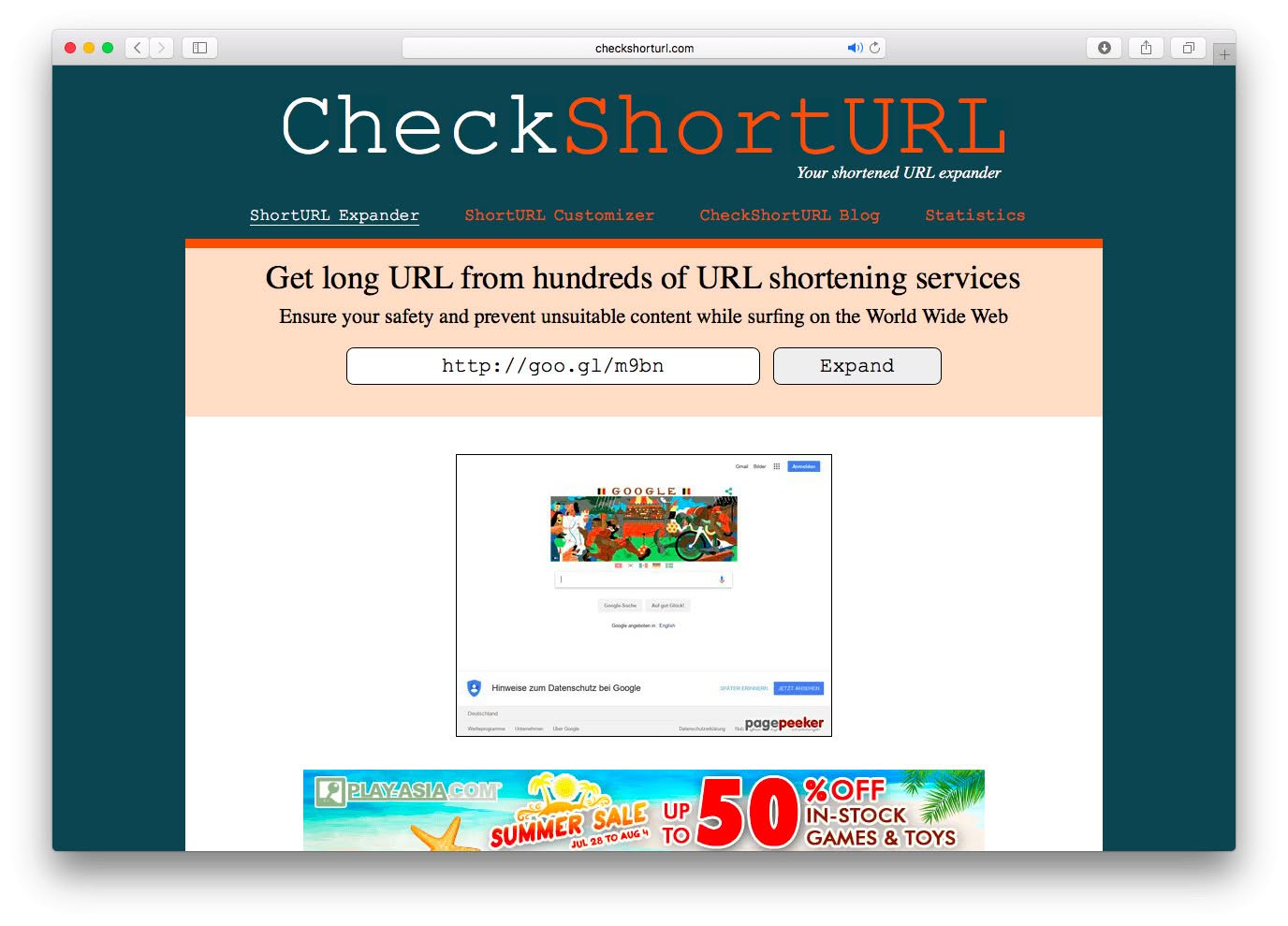 CheckShortURL