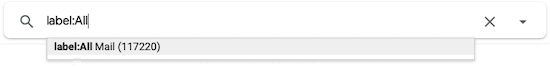 Open the "All Mail" label to start unarchiving Gmail emails