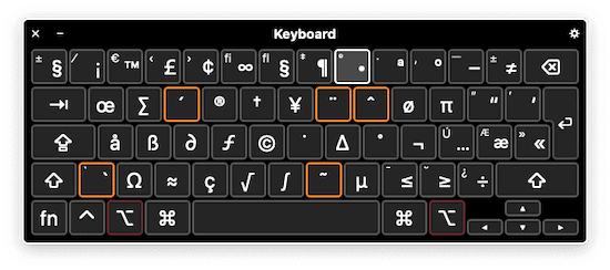 Find and enter the degree symbol on macOS