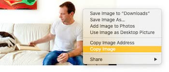 Select "Copy Image"