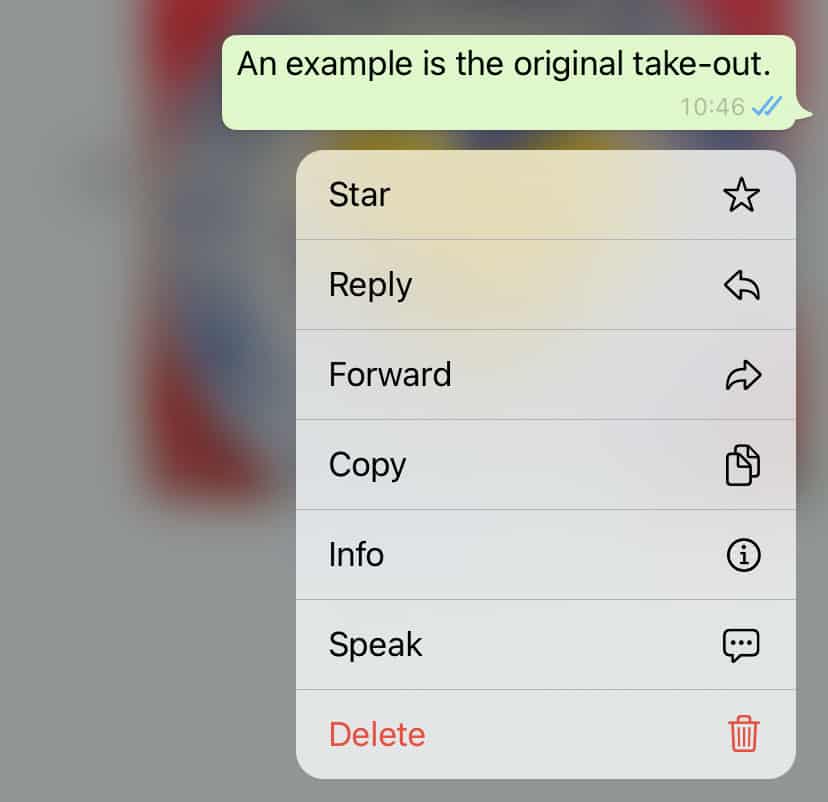 Unsend a WhatsApp message on a phone