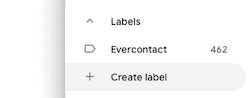 Click "Create label"