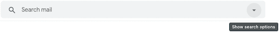 Click "Show search options"