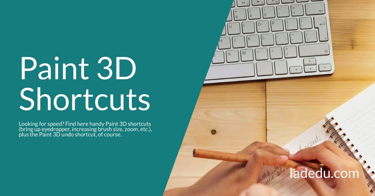 Paint 3D Shortcuts