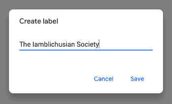 Type the name for your Gmail newsletter