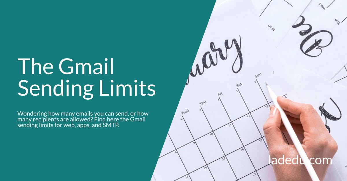The Gmail Sending Limits