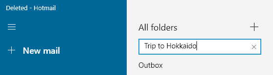 Type the new folder’s name and press "Enter"