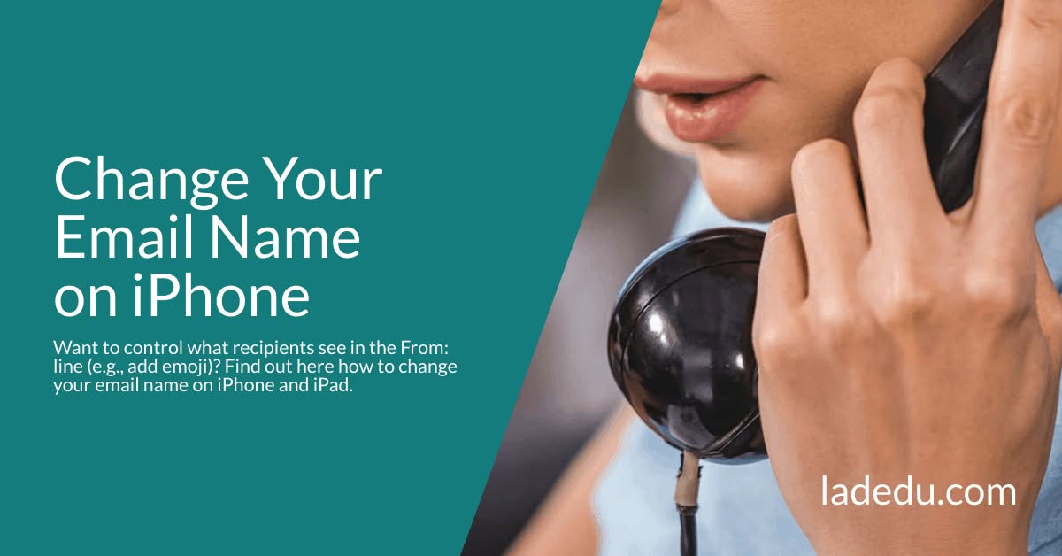 Change Your Email Name on iPhone