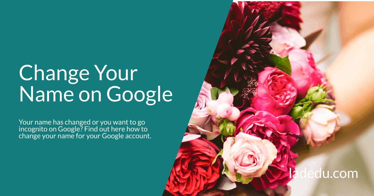 Change Your Name on Google