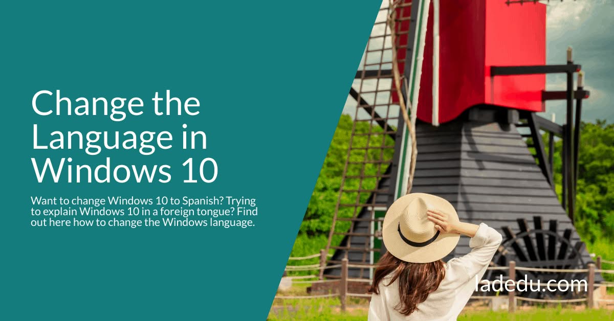 Change the Language in Windows 10