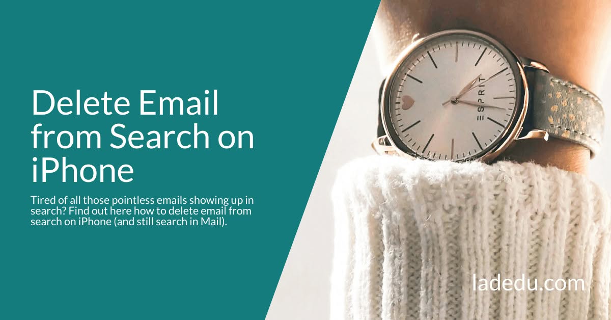 How to Hide Email from Search on iPhone