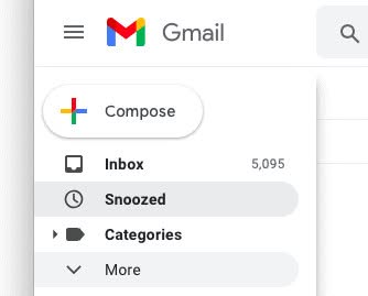 Click "More" in the Gmail folder list