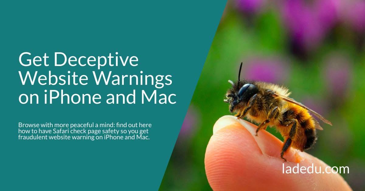 How to Get Deceptive Website Warnings on iPhone and Mac
