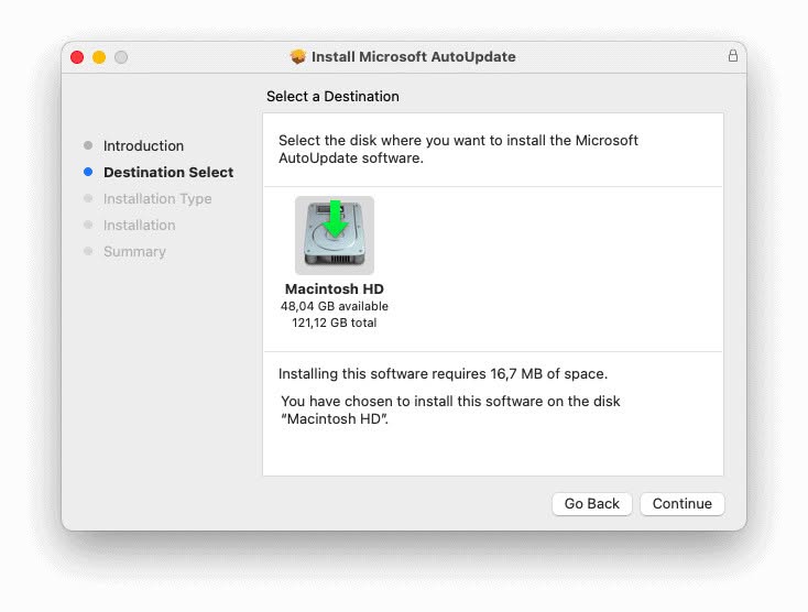 Install Microsoft AutoUpdate for Mac