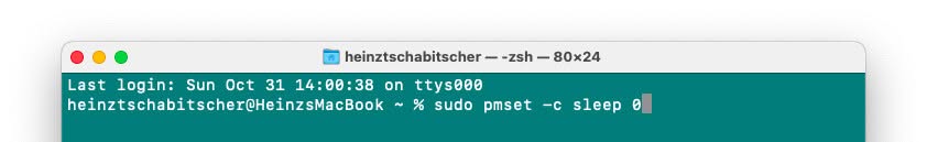 Permanently keep a Mac from sleeping using Terminal