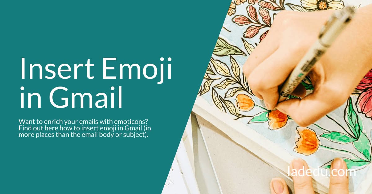 Insert Emoji in Gmail