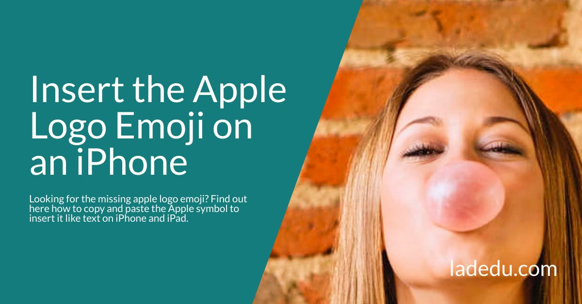 Insert the Apple Logo Emoji on an iPhone