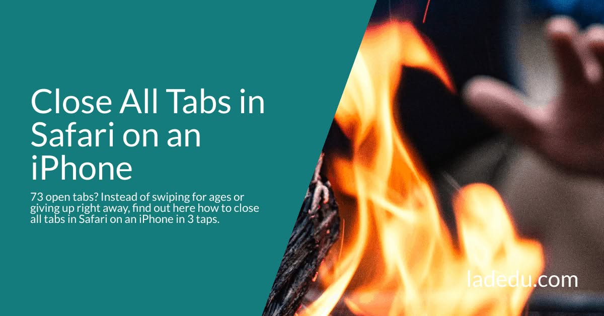 Close All Tabs in Safari on an iPhone