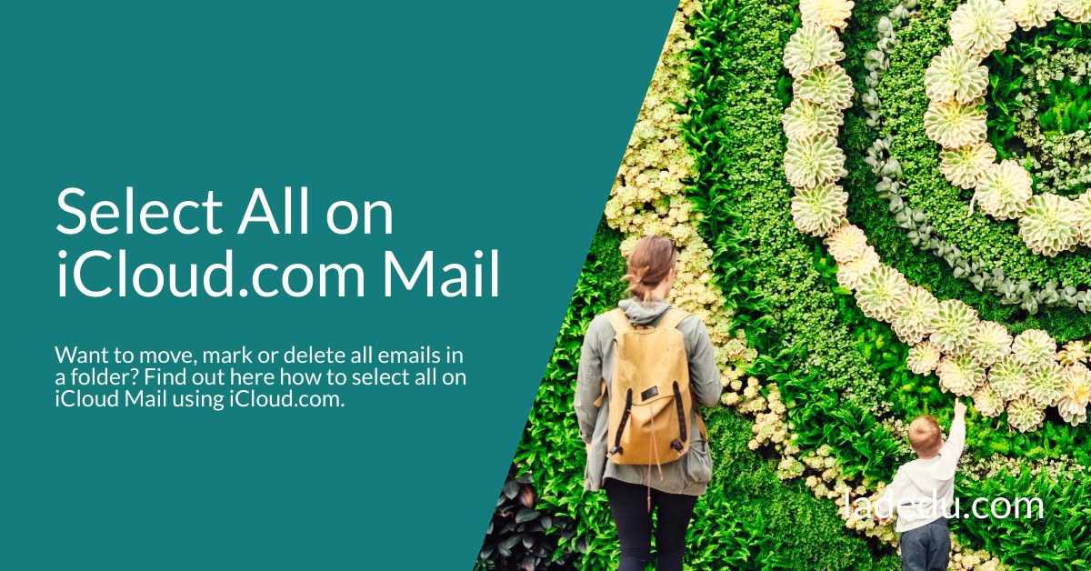 Select All on iCloud.com Mail