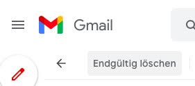 Einzelne Gmail Emails permanent löschen