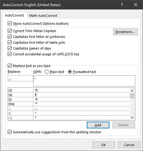 Set up AutoCorrect for the non-breaking hyphen in Word
