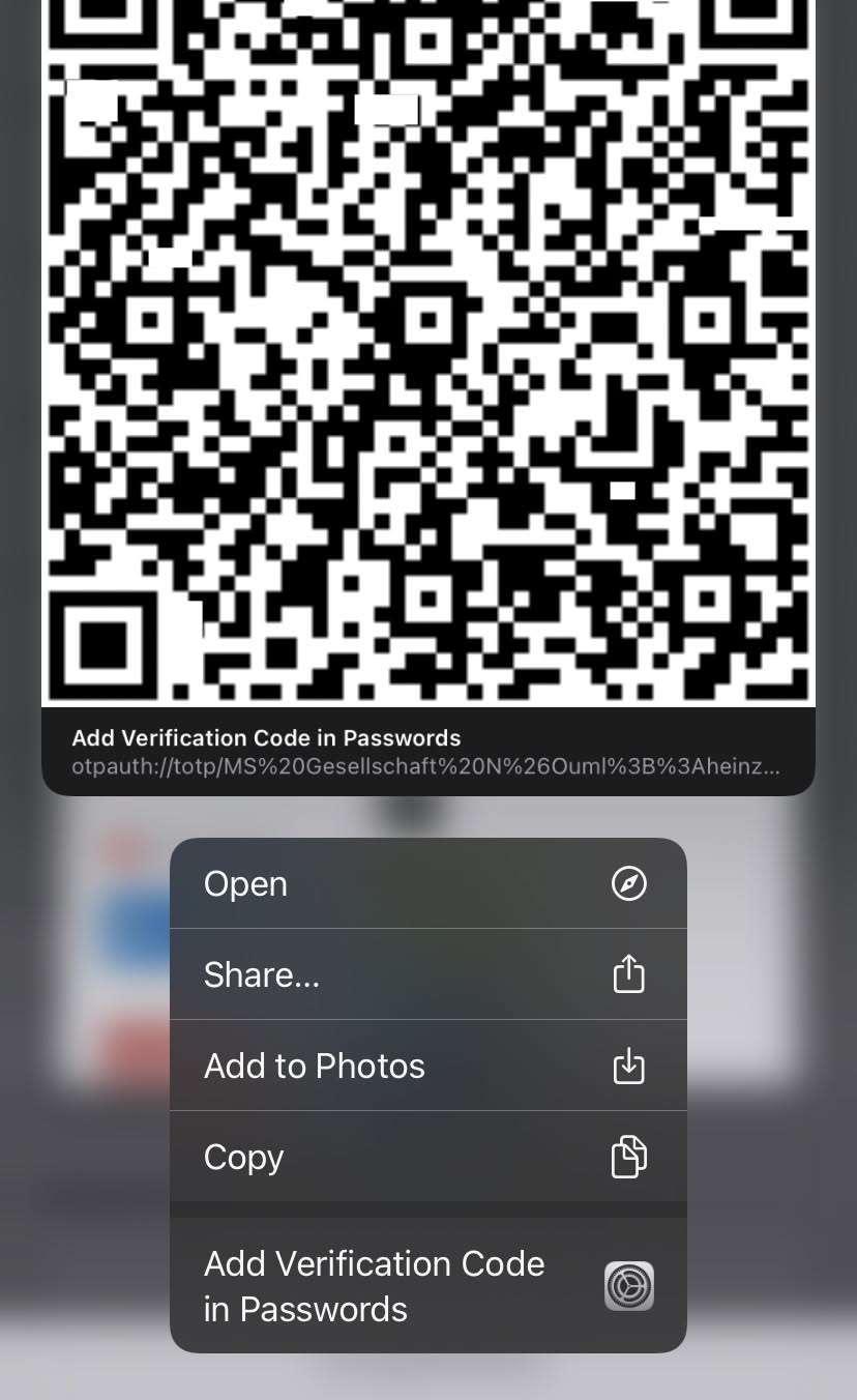 Add two-factor authentication for a website in Safari for iPhone