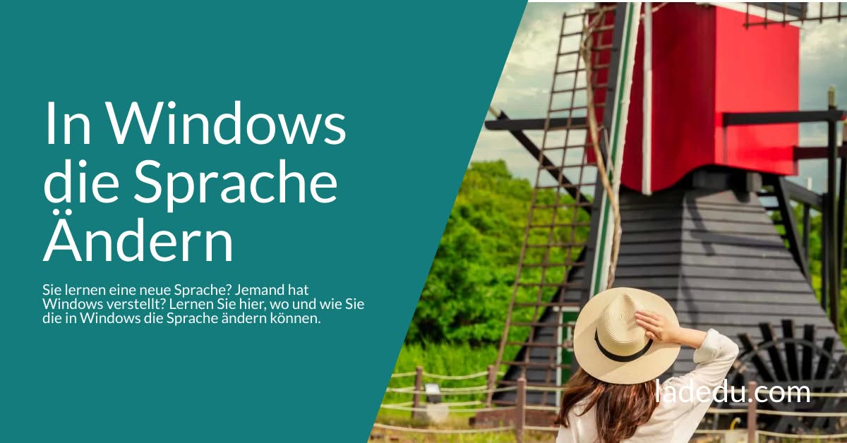 In Windows die Sprache Ändern
