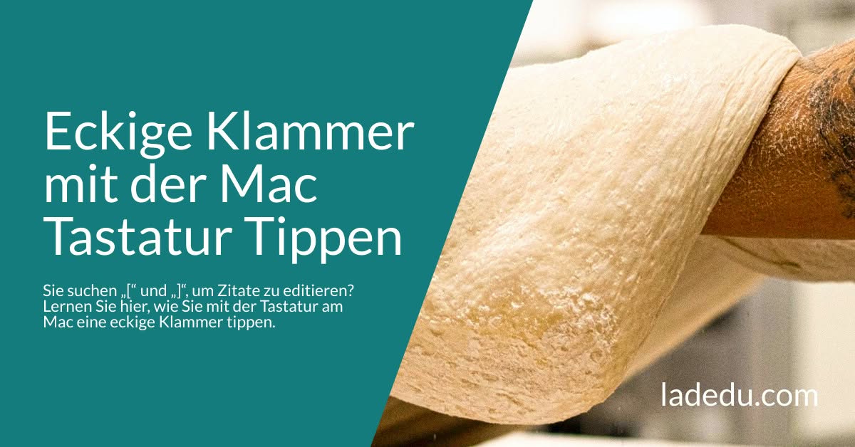 Eckige Klammer mit der Mac Tastatur Tippen Eckige Klammer mit der Mac Tastatur Tippen