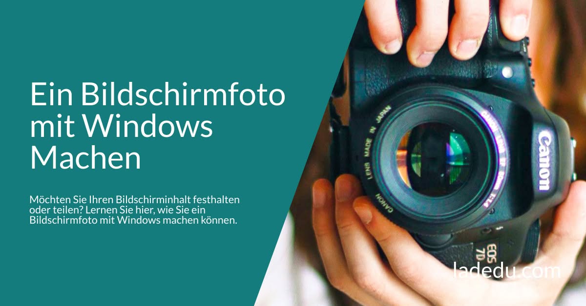 Ein Bildschirmfoto mit Windows Machen