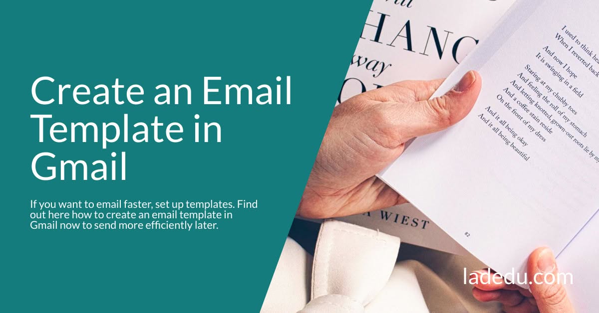 Create an Email Template in Gmail
