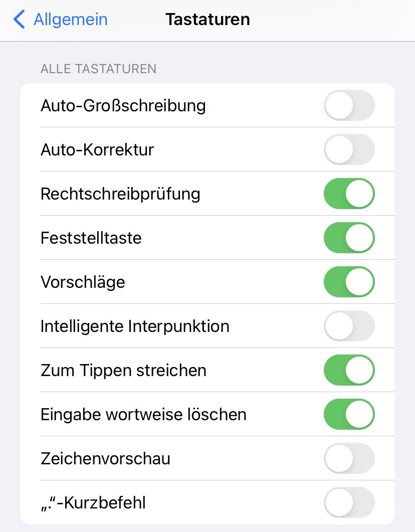 Hier schalten Sie die Autokorrektur am iPhone aus