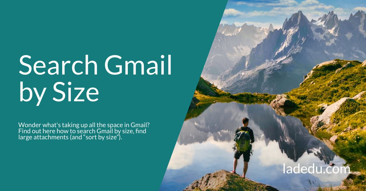 Search Gmail by Size
