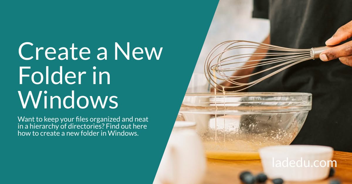 How to Create a New Folder in Windows Using Explorer and “mkdir” How to Create a New Folder in Windows Using Explorer and “mkdir”