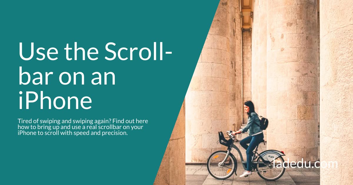 How to Use the Scroll Bar for Faster Scrolling on an iPhone