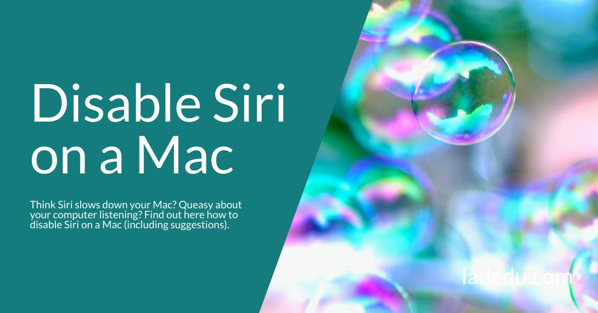 How to Disable Siri on a Mac