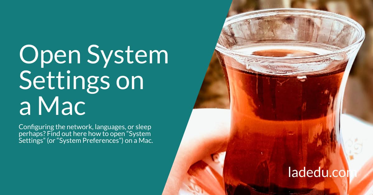 How to Open System Settings on a Mac