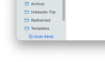 Undo sending an email in Apple Mail for Mac