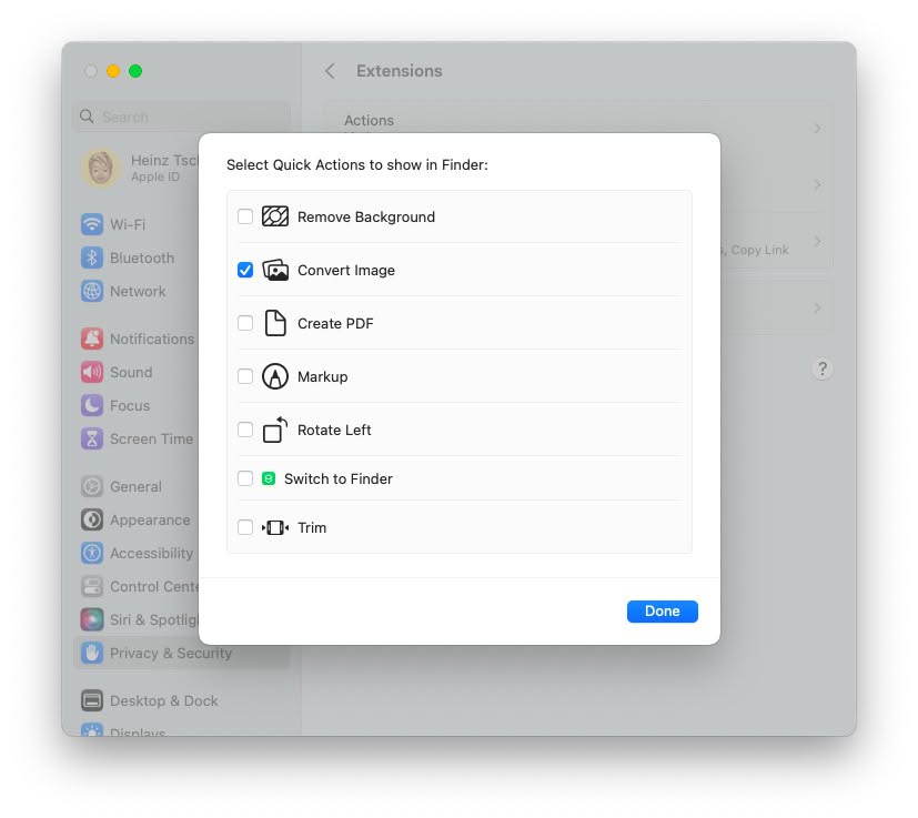 Add a “Convert Image” command to Mac Finder