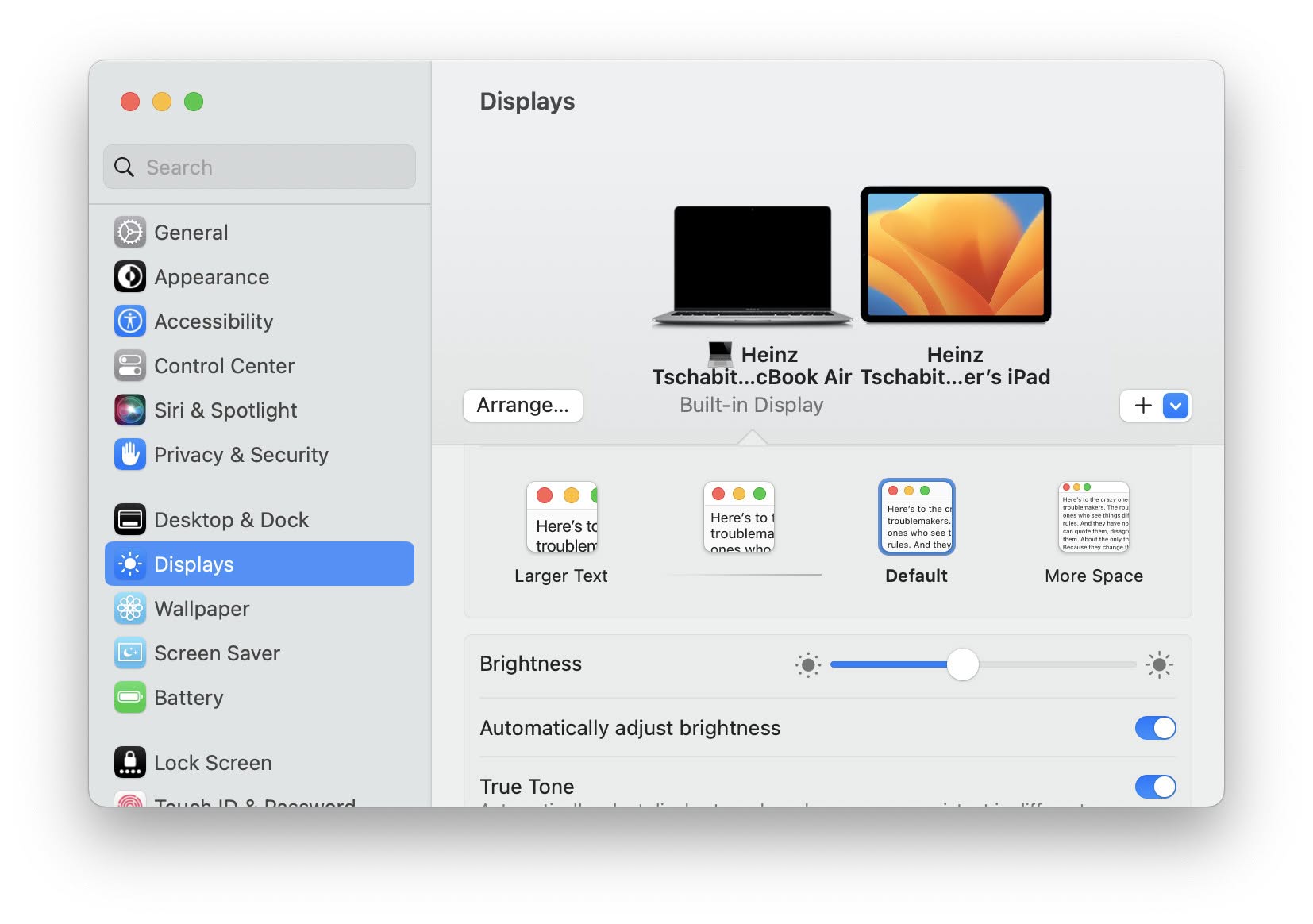 Turn down the brightness of the internal display to effectively turn it off while still using a MacBook or MacBook Air’s keyboard and trackpad