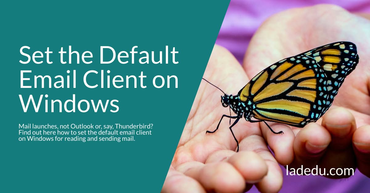 Set the Default Email Client on Windows