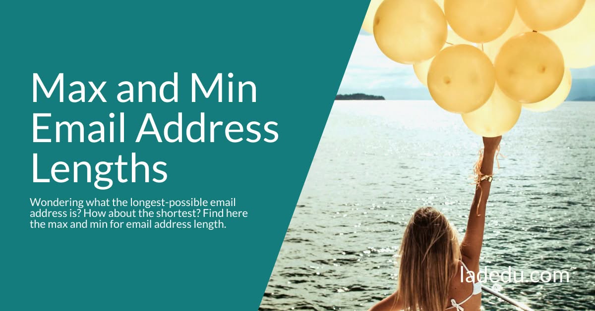 The Maximum and Minimum Length for an Email Address