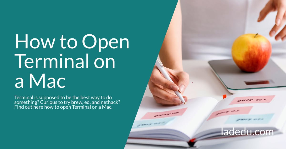Open Terminal on a Mac