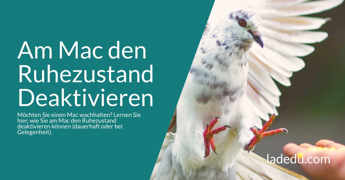 Am Mac den Ruhezustand Deaktivieren