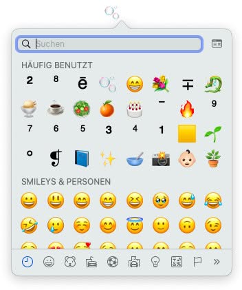 Emoji am Mac einfügen