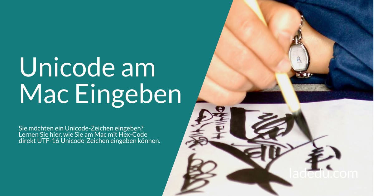 Unicode am Mac Eingeben