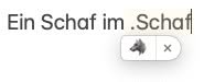 macOS ersetzt einen Shortcut mit dem gewünschten Emoji