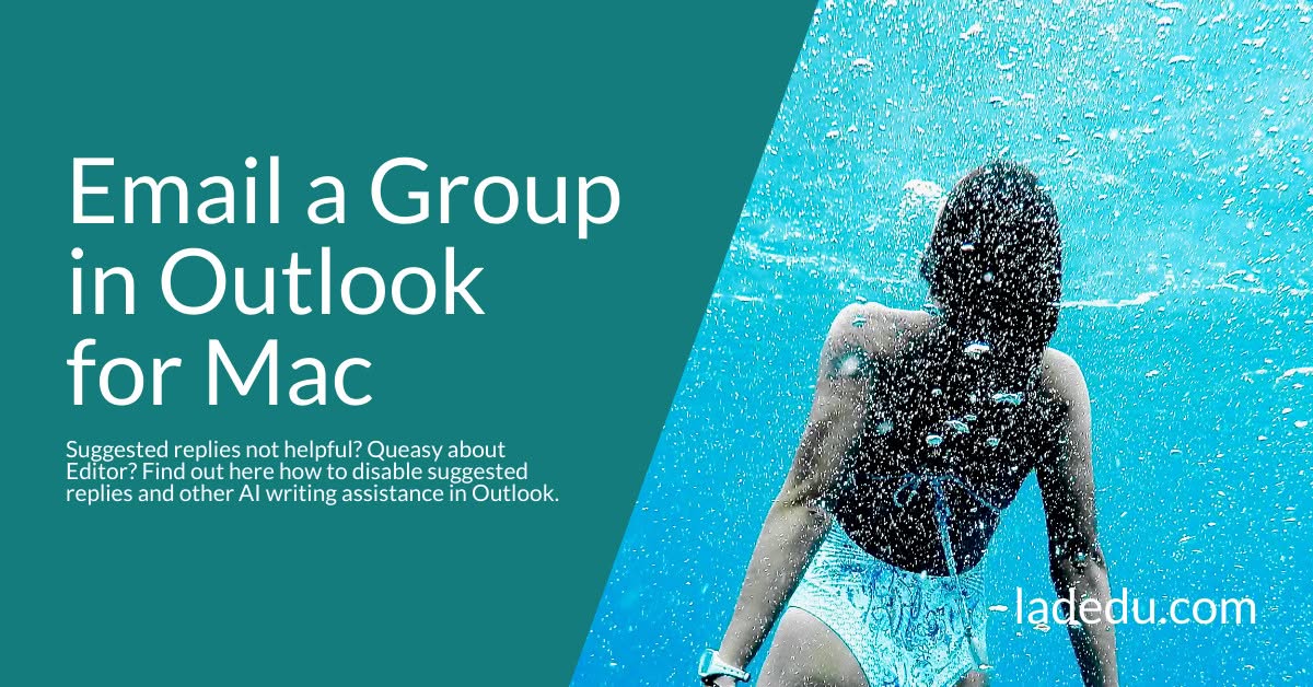 Email a Group in Outlook for Mac